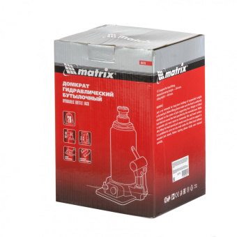 50778 Домкрат гидравлический бутылочный MATRIX, 20 т, h подъема 244–449 мм - №3