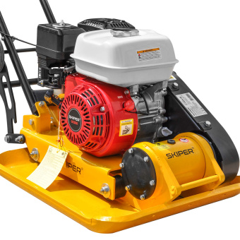 Виброплита SKIPER C120H-W (Honda GX200, 6.5л.с., плита 58х50см., 20кН, 35м/мин, колёса) купить в Минске, выгодные цены. - №3