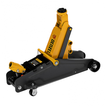 51155 Домкрат гидравлический подкатной DENZEL с фиксатором, 2,8 т, 135-385 мм - №1