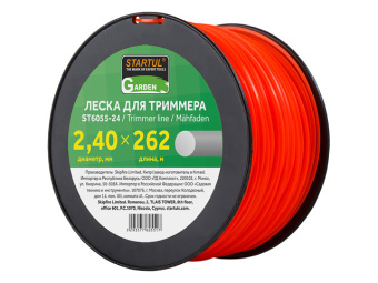 Леска для триммера 2,4 мм, круг Startul Garden ST6055-24 (цена за 1 метр) купить в Минске, оптимальные цены.