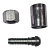 Фитинг к РВД S27 (М22х1,5 ДУ12) (2SN) DK (гайка+ниппель+муфта), (A)