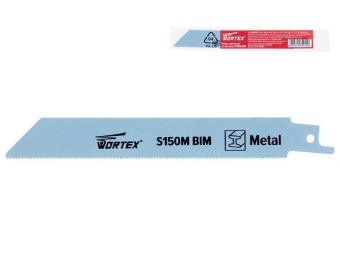 Пилка сабельная по металлу S150M (1 шт.) WORTEX высококачественная быстрорежущая сталь, 150 мм длина, арт.SSB1518B0018 (Китай) купить в Минске.