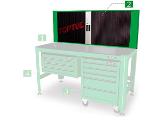 TAAD1602 Полка для верстака 1560x603x200мм TOPTUL купить в Минске.