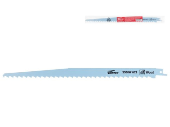SSB3003H0018 Пилка сабельная по дереву S300W (1 шт.) WORTEX высокоуглеродистая сталь HCS, 300 мм длина купить в Минске.