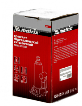 50763 Домкрат гидравлический бутылочный MATRIX 4 т - №2
