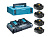 Комплект аккумулятор MAKITA 18.0 В BL1840B 4 шт.+ ЗУ DC18RD в кейсе