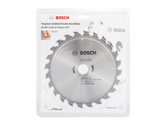 2608644381 Диск пильный 230х30 мм 24 зуб. по дереву ECO FOR WOOD BOSCH (твердоспл. зуб) купить в Минске.