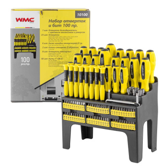 51782 WMC-10100 Набор отверток и бит WMC TOOLS 100пр. купить в Минске. - №1