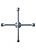 14244 Ключ-крест баллонный MATRIX PRO, 17х19х21х22 мм