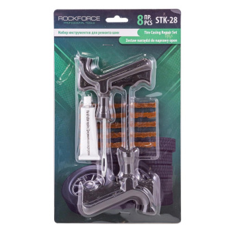 52323 RF-STK-28 Набор инструментов ROCK FORCE для ремонта шин 8пр купить в Минске.