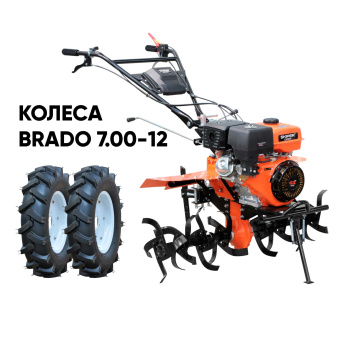 Мотоблок бензиновый SKIPER SP-1800SE EXPERT + колеса BRADO 7.00-12 (комплект) купить в Минске, выгодные цены.