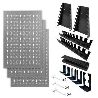 Комплект: перфорированная панель с крючками BAUMEISTER TH-01 and HP-01 GROUP купить в Минске.