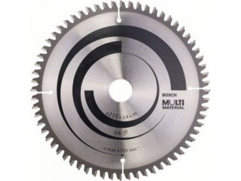 2608640514 Диск пильный 235х30/25 мм 64 зуб. универсальный MULTIMATERIAL BOSCH (твердоспл. зуб) купить в Минске.