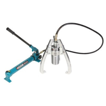 16128 F-6590820H Съемник двух-трехлапый переставной гидравлический FORSAGE 20т с выносным насос купить в Минске.