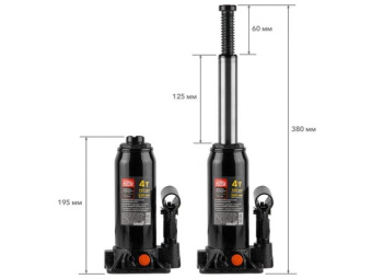 Домкрат гидравлический 4т бутылочный 195-380мм STARTUL AUTO (ST8019-04), арт.ST8019-04 (Китай) - №1