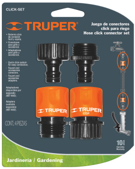 12728 Коннектор TRUPER для шланга быстрозащелкивающийся 3/4 CLICK-CET купить в Минске, низкие цены.