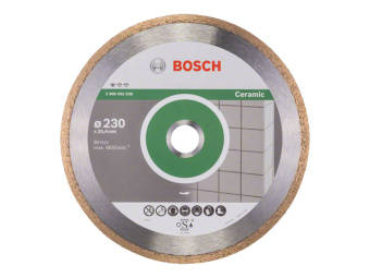 2608602538 Круг алмазный 230х25.4 мм по керамике сплошн. Standard for Ceramic BOSCH ( сухая резка) купить в Минске.