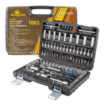 51580 KT-41082-5EURO Набор инструментов KINGTUL, 108 пр купить в Минске. - №1