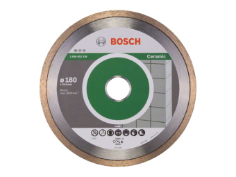 2608602536 Круг алмазный 180х25.4 мм по керамике сплошн. STANDARD FOR CERAMIC BOSCH ( сухая/мокрая резка) купить в Минске.