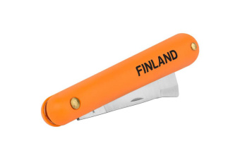 1453 FINLAND Нож прививочный с прямым лезвием из нержавеющей стали купить в Минске, низкие цены. - №1