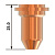 FBP40-60_CT.EX-09 Плазменное сопло удлинённое FUBAG 0.9 мм/30-40А (10 шт.)