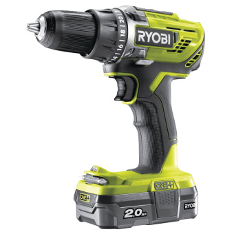 Дрель-шуруповерт аккумуляторная RYOBI R18DD3-120S ONE + купить в Минске. - №1