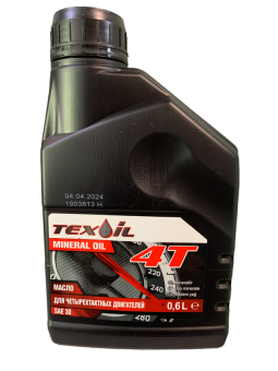 Масло моторное минеральное для 4-тактных двигателей TEXOIL SAE 30 канистра 0,6 л. - купить на сайте Хозтоварищ в Минске
