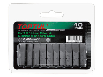 FSAA105EG Насадка шлицевая 5/16" 0,8х5,5х30м 10шт блистер TOPTUL купить в Минске.