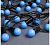 Светодиодная гирлянда Luazon Шарики 671563 (10м, синий)