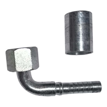 Фитинг к РВД S24 (М20х1,5 ДУ10) (1SN) DK УГОЛ 90 (гайка+ниппель+муфта), (А)