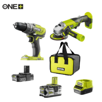 Набор инструмента RYOBI R18DDAG-252S ONE + купить в Минске.