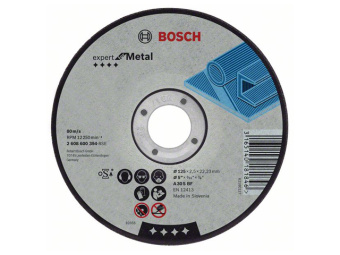 Отрезной круг 125х2,5х22мм д/мет (Bosch) (2608600394) купить в Минске.