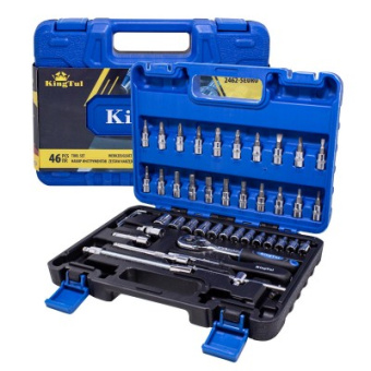 51109 KT-2462-5 EURO Набор инструментов KINGTUL, 46 пр купить в Минске. - №1
