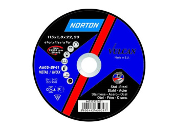 66252925450 Круг отрезной 230х3.0x22.2 мм для металла Vulcan NORTON купить в Минске.