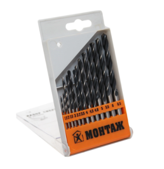 MT146534 Набор сверл по металлу 1,5-6,5мм HSS 4241, ц/х, DIN338 МОНТАЖ (набор/13шт) купить в Минске.