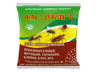 4603646007967 Средство от насекомых Фас-Дубль 2 (дуст) 125 г (от крысиных клещей, мух, блох, муравьев, тараканов, клопов, пакет-опыливатель) (АГРОВИТ) купить в Минске, низкие цены.
