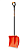 1731-Ч FINLAND Лопат снеговая "ORANGE" 390х550 с черенком