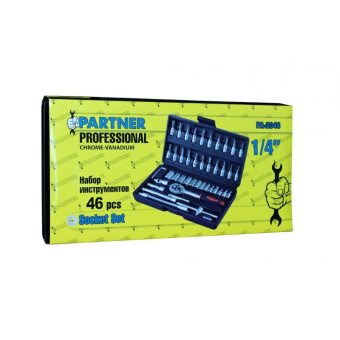 7750 PA-2046 Набор инструментов PARTNER, 46 пр (6 граней) купить в Минске. - №1