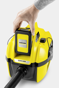 Пылесос сухой и влажной уборки аккумуляторный KARCHER WD 1 Compact Battery Set купить в Минске. - №2