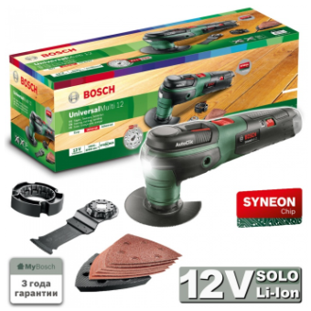 Многофункциональный инструмент (реноватор) аккумуляторный BOSCH UniversalMulti 12 (12V баз АКБ и ЗУ) купить в Минске.