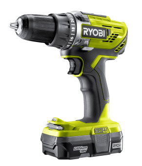 Дрель-шуруповерт аккумуляторная RYOBI R18DD3-213X ONE + купить в Минске. - №1