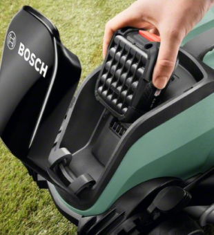 Газонокосилка аккумуляторная BOSCH CityMower 18 (18В/1*4.0 Ah) купить в Минске, честные цены. - №1