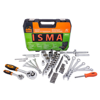 50773 ISMA-4821-5 Набор инструментов ISMA, 82 пр купить в Минске.