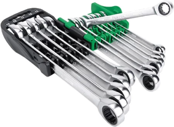 GSCQ0901 Набор ключей комбинир. с трещоткой 8-19 мм 9 пр. PRO SERIES TOPTUL купить в Минске.