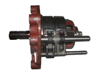 80-4202020 А Крышка ВОМ МТЗ (вал отбора мощности в сборе), без гидроподъемника, 8 шлиц., 2 ленты по 43 мм, (А)