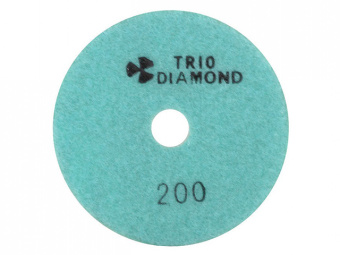 340200 Алмазный гибкий шлифкруг "Черепашка" 100 № 200 (мокрая шл.) (Trio-Diamond) купить в Минске.