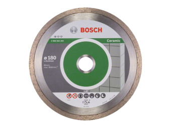 2608602204 Круг алмазный 180х22 мм по керамике сплошн. STANDARD FOR CERAMIC BOSCH (сухая резка) купить в Минске.