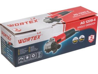 Одноручная углошлифмашина WORTEX LX AG 1209-4 в кор.  купить в Минске. - №7