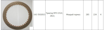 2522-3502015 Диск МТЗ (567 335)(142-3502015) - №1